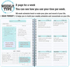 Undated Weekly Planner- Weekly Goals Notebook, A5 To Do List Planner, Habit - Image 2