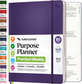 Roterunner Purpose Planner Notebook B5 7.5”x9.8” Undated 2026 Daily Weekly and by Roterunner