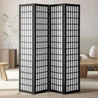 VEVOR Room Divider, 4 Panel Japanese Room Divider, Wood Folding Privacy Screen by VEVOR