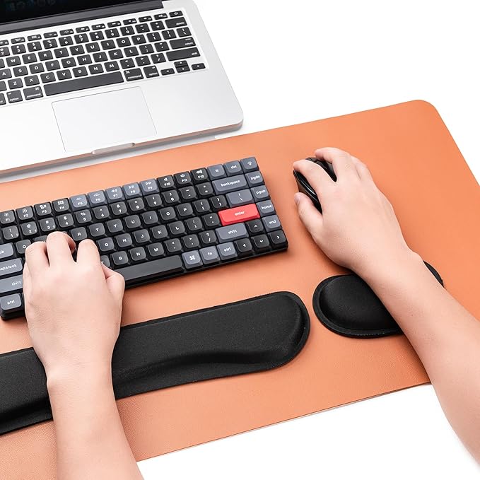Hoewina Keyboard Wrist Rest, Ergonomic Wrist Rest, Superfine Fabric and Gel - Image 6
