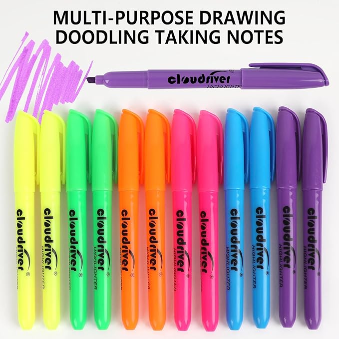 cloudriver Highlighters Bulk Pack Of 120, Chisel Tip, Quick Drying Ink - Image 5
