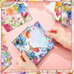 TaoBary 160 Pcs Stationery Paper Set 50 Double Sided Stationery Papers - Image 7