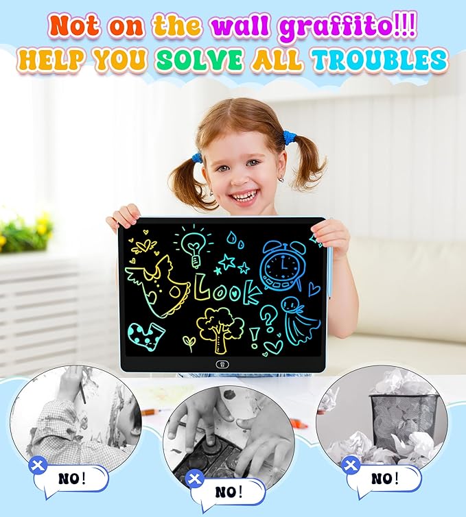 LCD Writing Tablet for Kids, 16 Inch Colorful Doodle Board Drawing Tablets - Image 2