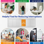 Office Door Signs with 6 Printed Status Options – Do Not Disturb, Out of Office - Image 8