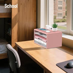 SHARKWOODS Wood Desk Organizer, 3 Tier Paper Tray Organizer - Image 8