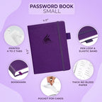Clever Fox Password Book with alphabetical tabs. Internet Address Organizer - Image 2