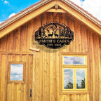 Personalized Deer Hunting Metal Cabin Sign, Custom Outdoor Hunting Decor - Image 4
