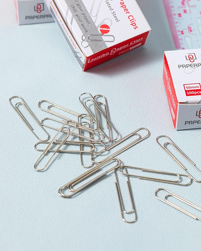 PAPERPAL Paperclips for Office School & Personal Use, Jumbo Nonskid Paper Clip - Image 5