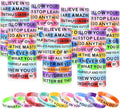 CYCLUSIVE Motivational Quote Silicone Wristbands Colored Inspirational Rubber by CYCLUSIVE