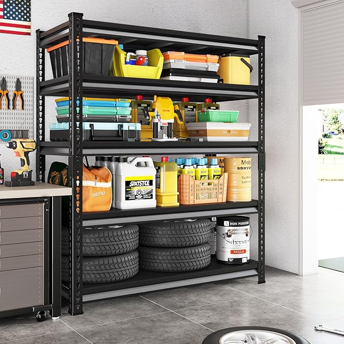 SDXYSTCE 48" W Garage Storage Shelves Heavy Duty, 2800LBS Loads Adjustable - Image 2