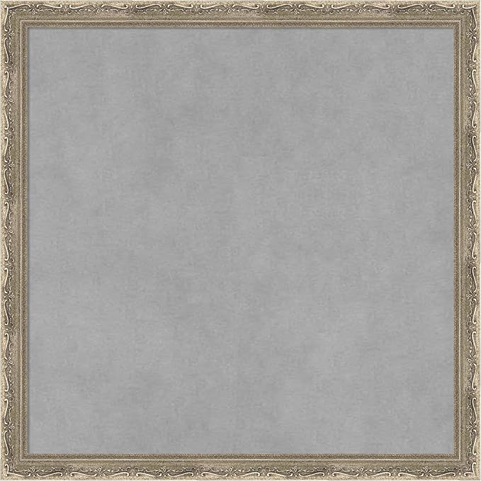 Amanti Art Silver Framed Magnetic Board 18x18 Small Vision Board by AmantiArt