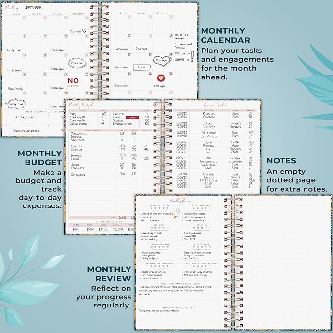 PLANBERRY Large Hourly Schedule Planner Premium – Undated Organizer - Image 4
