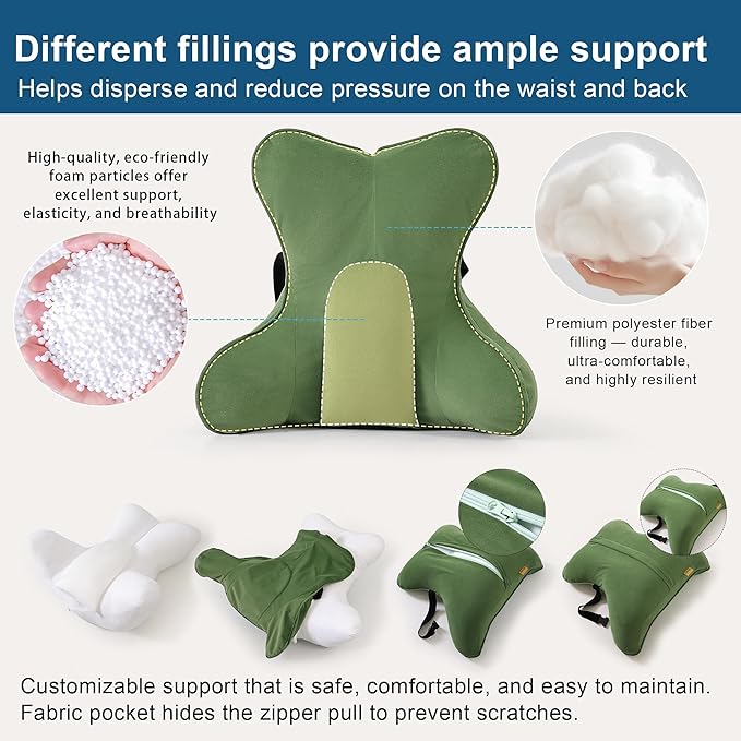 Ailuteie Lumbar Support Pillow for Lower Back Pain Relief – Multi-Functional - Image 3