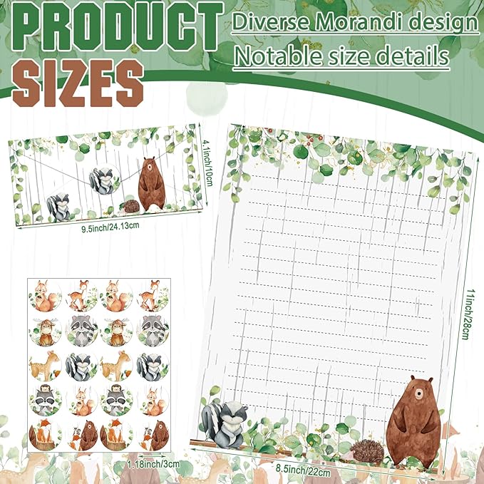 TaoBary 160 Pcs Stationery Paper Set 50 Double Sided Stationery Papers - Image 2