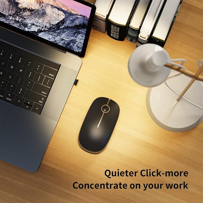 VssoPlor Wireless Mouse, 2.4G Slim Portable Computer Laptop Mouse - Image 7