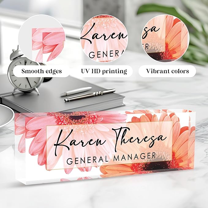 Custom Office Name Plate, Personalized Gifts - Image 3