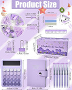 LXEVIHK 21Pcs Purple Desk Organizers and Accessories - Image 7