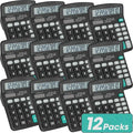 12 Pack Calculator Bulk, 12 Digits Calculators Desktop by YesBes