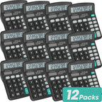 12 Pack Calculator Bulk, 12 Digits Calculators Desktop by YesBes