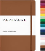 PAPERAGE Blank Journal Notebook, 160 Pages, Medium 5.6 inches x 8 inches by PAPERAGE