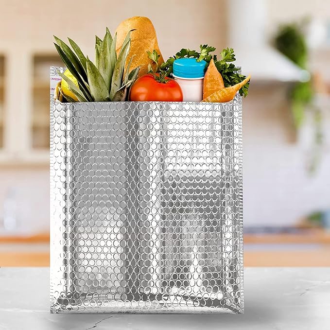 Amiff Silver Thermal Bubble Mailer, ‎24 x 20 Inches. 10 Pack Metallic Bubble - Image 6