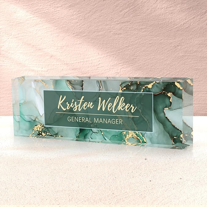 Custom Name Plate for Desk, Desk Name Plate Personalized, Office Decor for by SalaGraphics