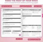 Clever Fox Planner Large – Undated Weekly & Monthly Planner - Image 6