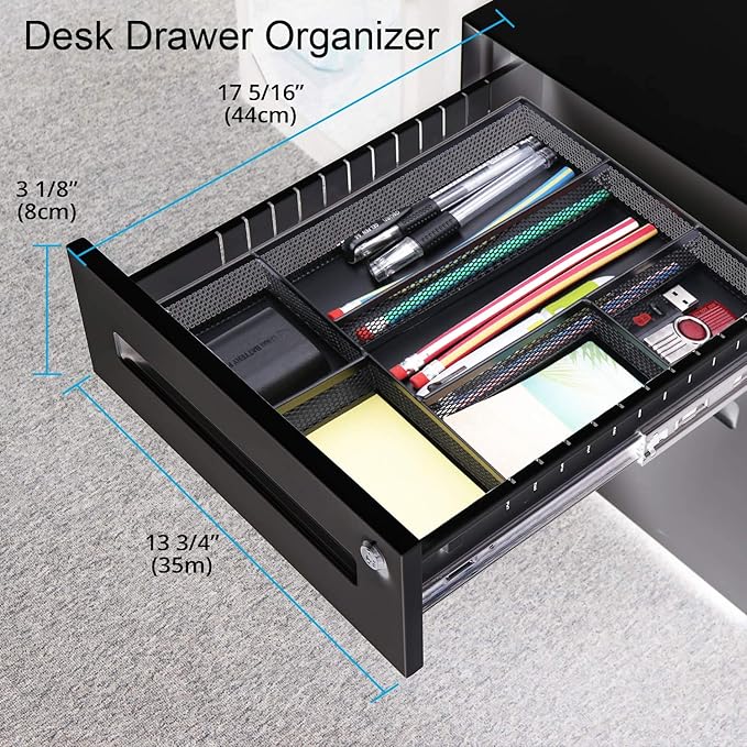 EsOfficce Drawer Organizer, Desk Organizer, Desk Drawer Organizer - Image 2