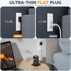 Charging Station PD 100W, TESSAN 9-in-1 USB C Power Strip - Image 4
