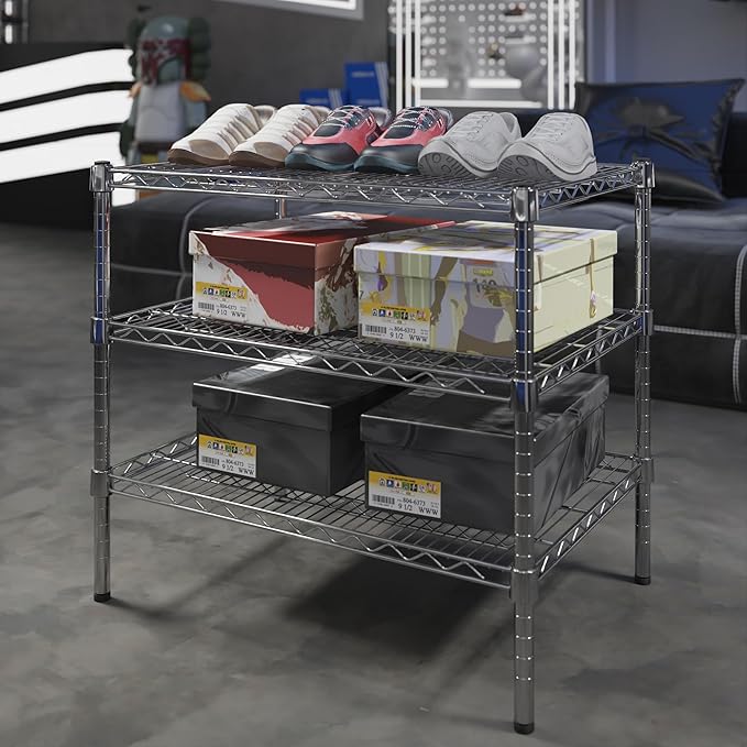 Regal Altair 21" Deep x 30" Wide x 27" Height Wire Shelving Kit | 3-Tier | NSF - Image 2