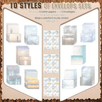 TaoBary 160 Pcs Stationery Paper Set 50 Double Sided Stationery Papers - Image 2