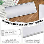 Therwen 6 Pcs Aluminum Office Name Plate Holder - Image 3