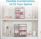 vtopmart 4 set acrylic desk organizer with 16 on a desk or shelf