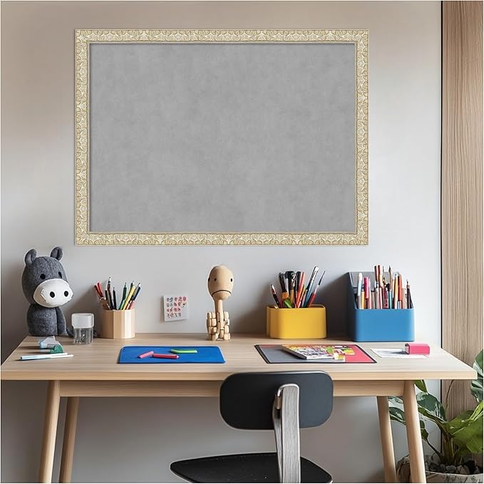 Amanti Art Silver Framed Magnetic Board 22x30 Medium Vision Board - Image 6