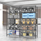 SINGAYE 6 Tier Shelf Organizer Storage Metal Shelves Garage Wire Shelving Unit - Image 2