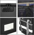 ENGPOW File Box with Lock, Fireproof Document Box with Pockets, Collapsible - Image 9