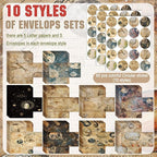 TaoBary 160 Pcs Stationery Paper Set 50 Double Sided Stationery Papers - Image 2