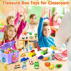 Palmatte 140PCS Mini Animal Erasers Bulk Kids Prizes Treasure Box Toys - Image 3