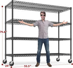 REIBII 75.6" H Storage Shelves Metal Shelving Unit - Image 3