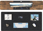DAWNTREES Large Felt Desk Mat, Office Computer Desk Mat - Image 5