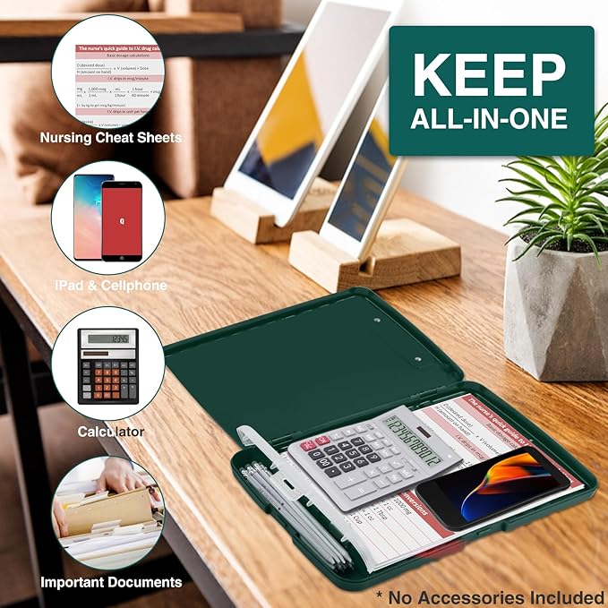 Sooez Clipboards with Storage, High Capacity Clip Boards 8.5x11 with Storage - Image 5