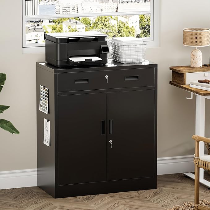 TaskStorz Metal Storage Cabinet 36" H, Garage Storage Cabinet - Image 2