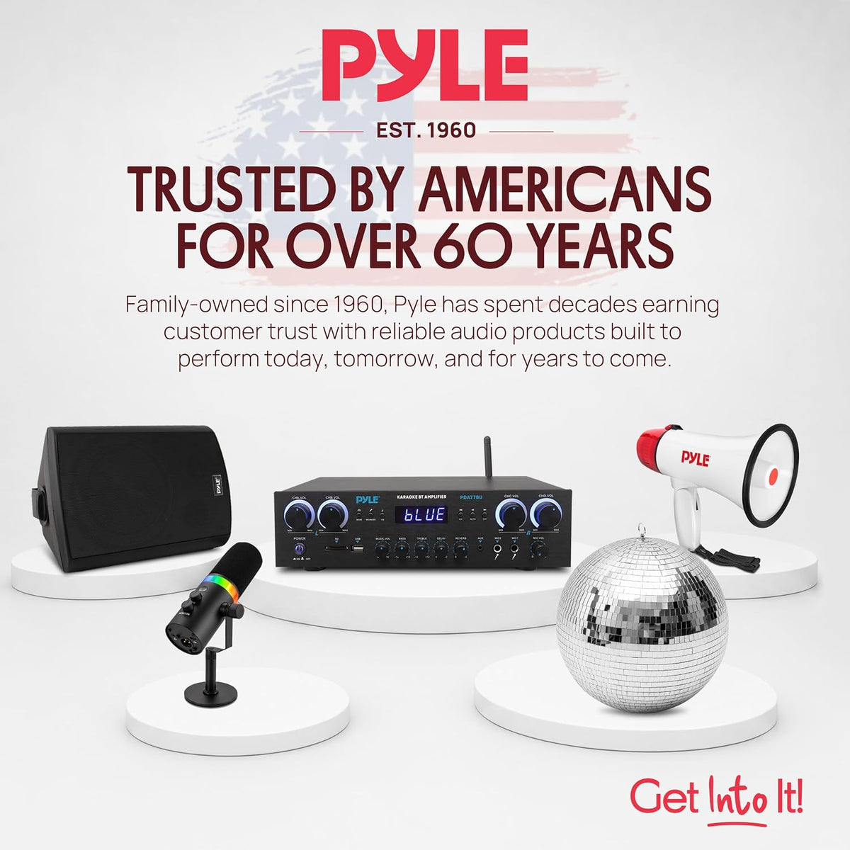 Pyle TV Stand with Mount Portable Tripod for 32–75 Inch TVs