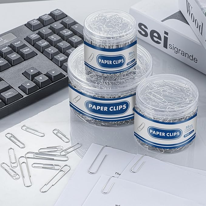 1800 Paper Clips Assorted Sizes Large, Medium and Small, Durable and Rustproof - Image 7
