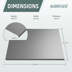 KORVOS 304 Stainless Steel Cutting Board, Large Size 23.62"x19.68" Heavy Duty - Image 8