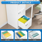 BYNSOE 3 Drawer File Cabinet - Image 7