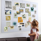 AKTOP White Cork Bulletin Board 47"x35", 12 Pack Removable Felt Cork Board Tiles - Image 2