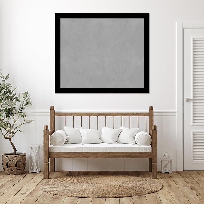 Amanti Art Black Framed Magnetic Board 45x53 Oversize Vision Board - Image 6