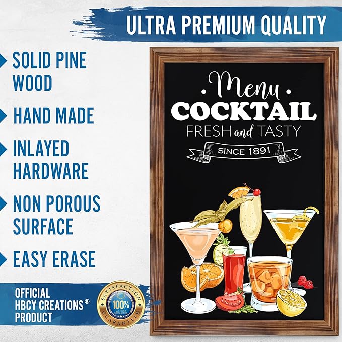 HBCY Creations Rustic Magnetic Wall Chalkboards - Image 4