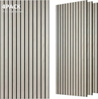TO-TH Wood-Look Acoustic Panel, 4 Pack 47.2” x 23.6” Soundproof Wall Panels